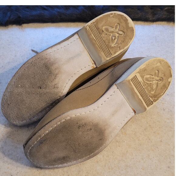 STRIKER Bowling Shoes Mens 10M Tan Leather Look Retro Alleycore Y2K Hipster - Picture 3 of 7